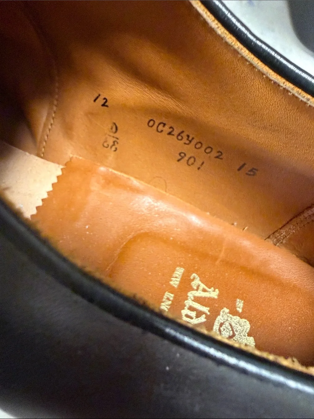 Alden Black Cap-Toe Derby Dress Shoes